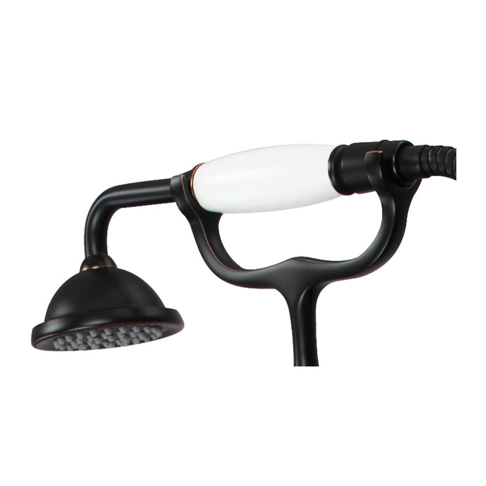 Free Standing Tub Filler With Hand Shower, Oil Rubbed Bronze