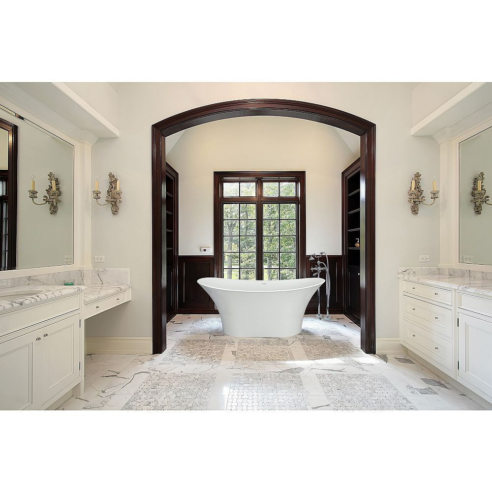 Free Standing Tub Filler With Hand Shower, Oil Rubbed Bronze