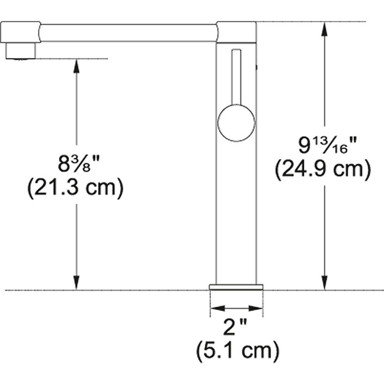 Pescara Kitchen Prep Faucet in Polished Chrome