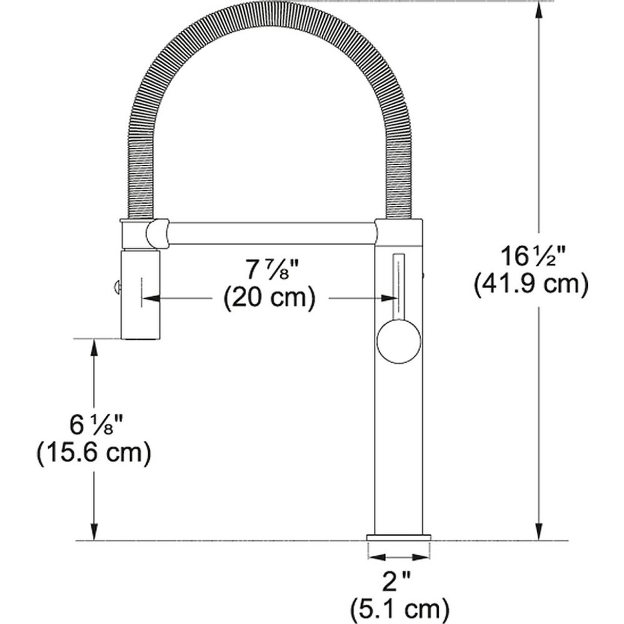 Pescara L Semipro Kitchen Faucet in Polished Chrome Pescara L Semipro Kitchen Faucet in Polished Chrome
