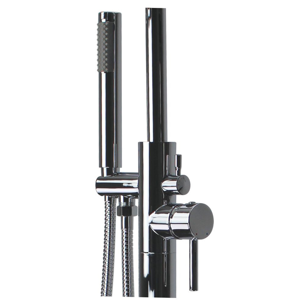 60-in x 32-in x 19-in Drop-in or Undermount Tub and Faucet Kit, White