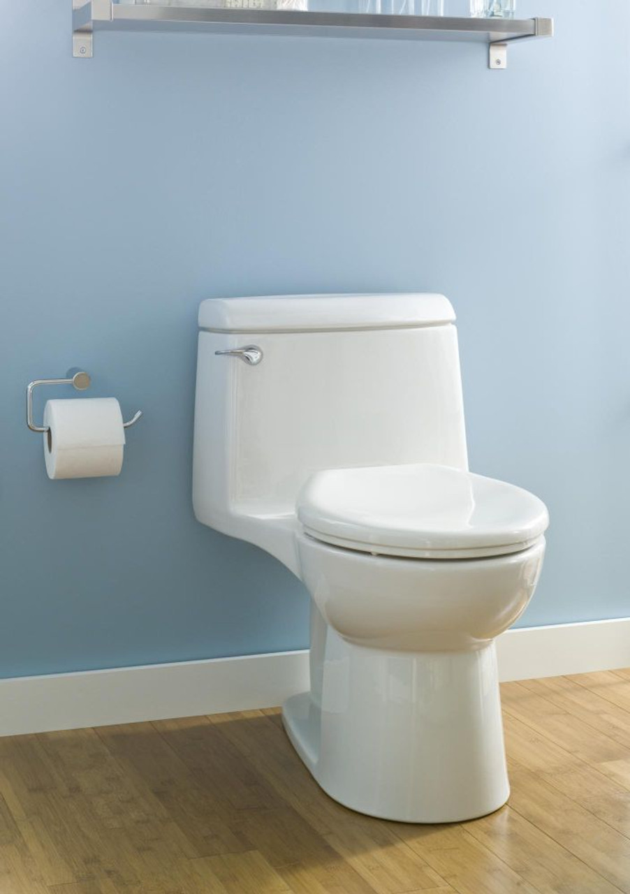 1.6 Gpf Elongated Right Height One-Piece Toilet with Seat, in Bone 1.6 Gpf Elongated Right Height One-Piece Toilet with Seat, in Bone