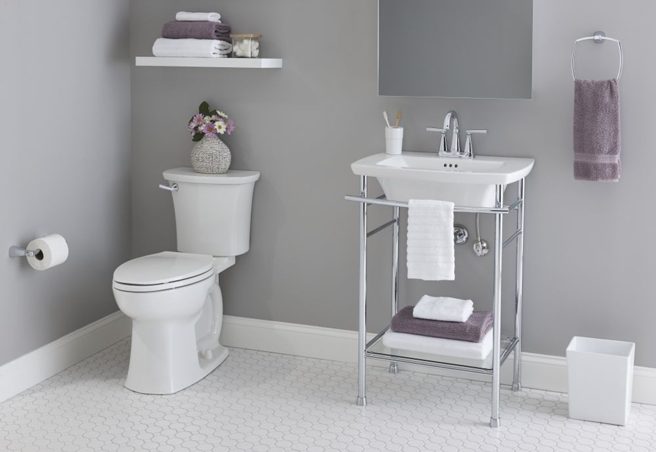 12" Rough-In Right Height Elongated 2-Piece Toilet Combo without Seat, in White 12" Rough-In Right Height Elongated 2-Piece Toilet Combo without Seat, in White