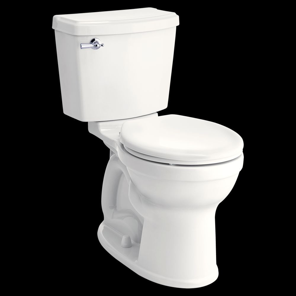 Portsmouth Right Height Round Front 1.28 Gpf 2-Piece Toilet, in White