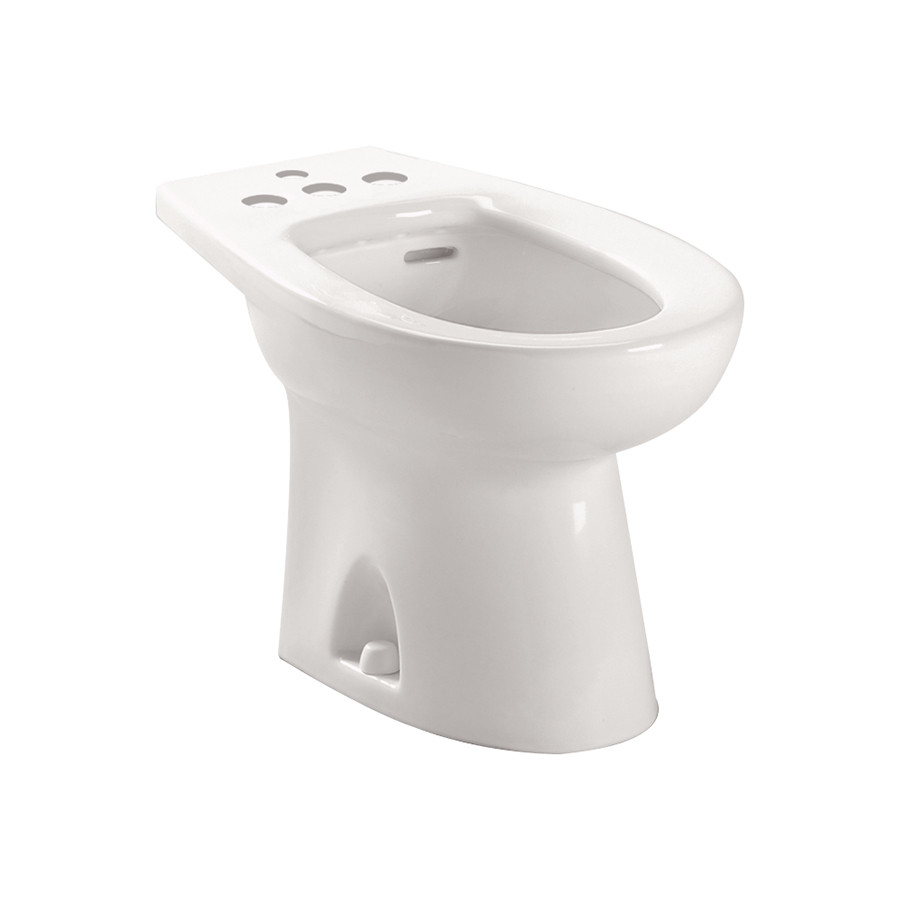 Toto BT500B#01 Floor Mounted Porcelain Bidet - Four Hole Faucet Drilling in Cotton