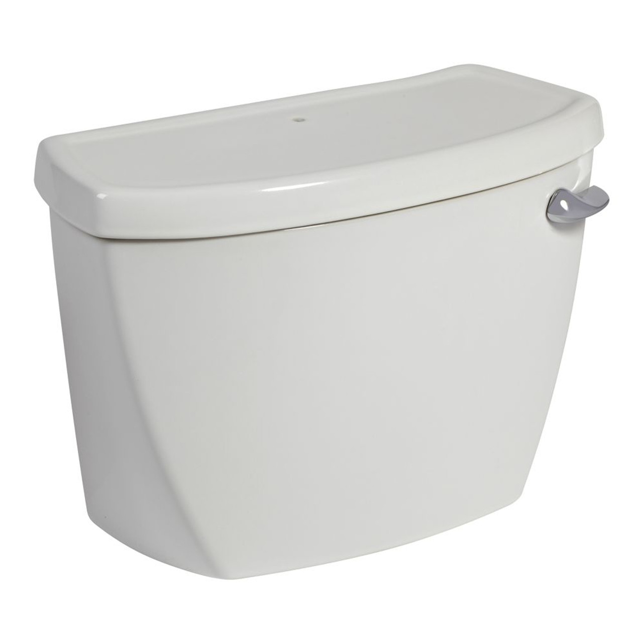 Tank with Right-Hand Trip Lever And Locking Device, in White