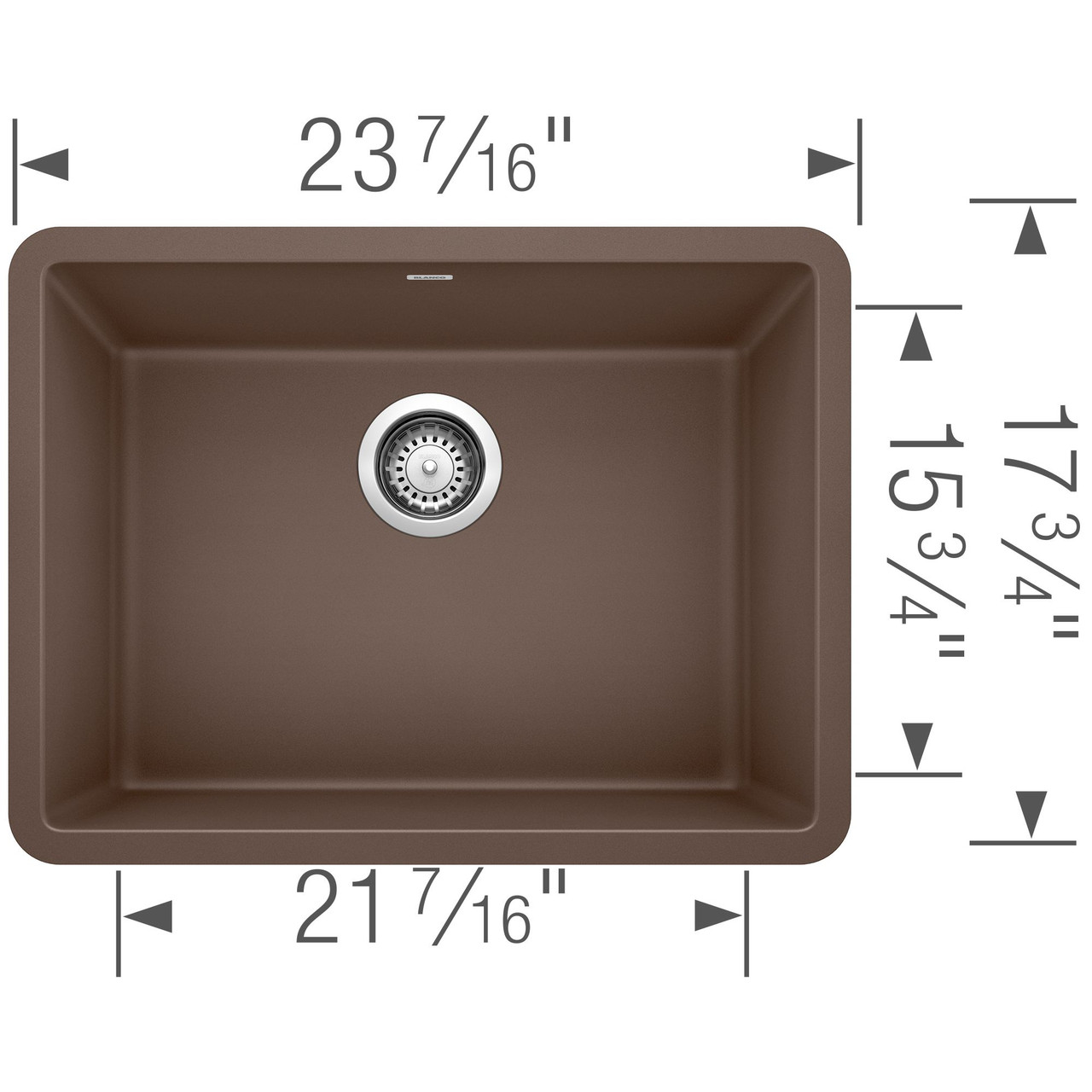 17.75-in x 23.5-in Granite 8.625-in Deep Kitchen Sink, in Cafe Brown 17.75-in x 23.5-in Granite 8.625-in Deep Kitchen Sink, in Cafe Brown