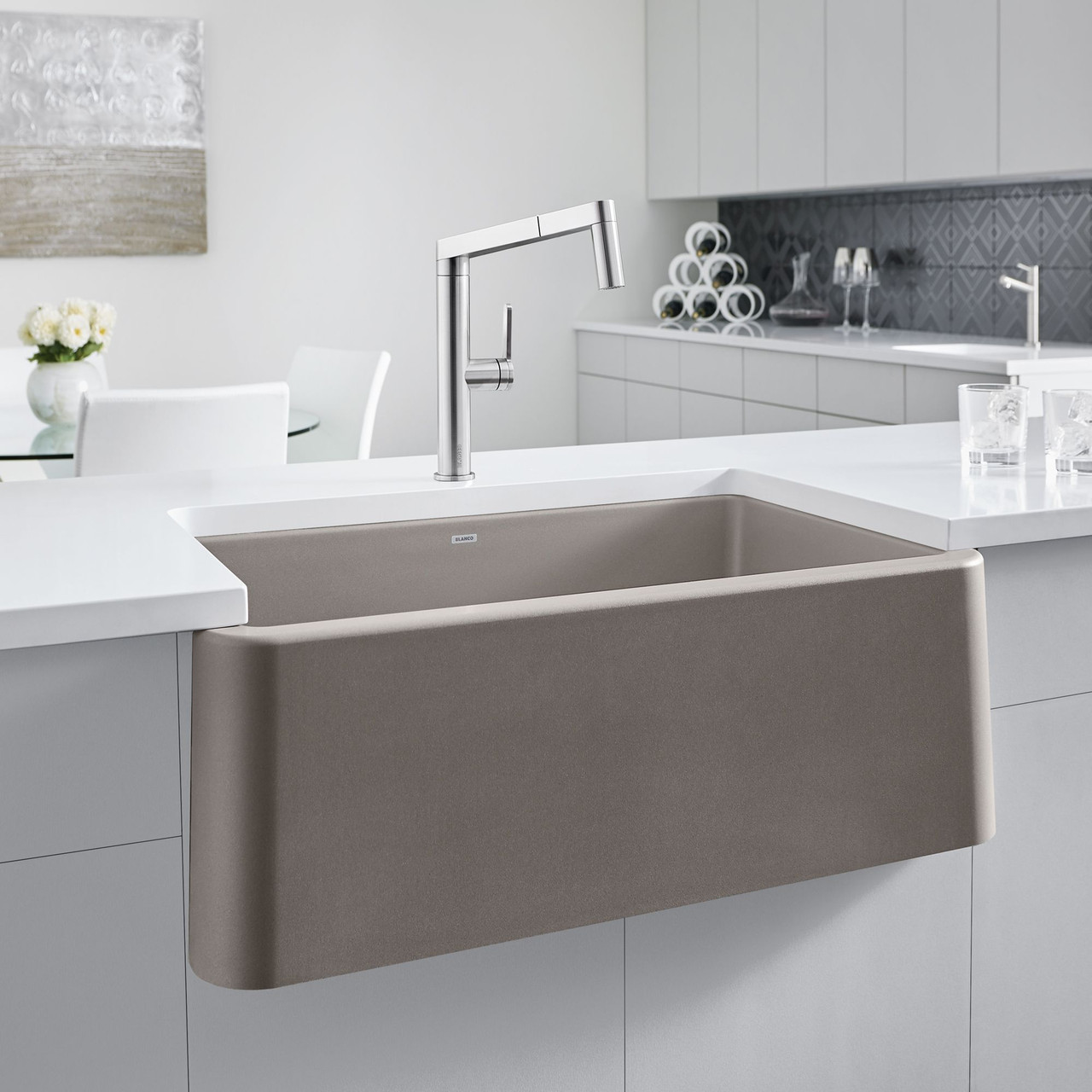 19-in x 33-in Granite 10-in Deep Kitchen Sink, in Truffle 19-in x 33-in Granite 10-in Deep Kitchen Sink, in Truffle