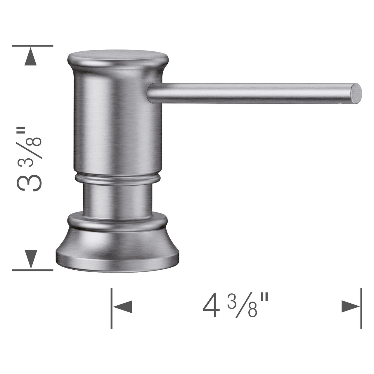 Soap Dispenser, in Stainless Finish