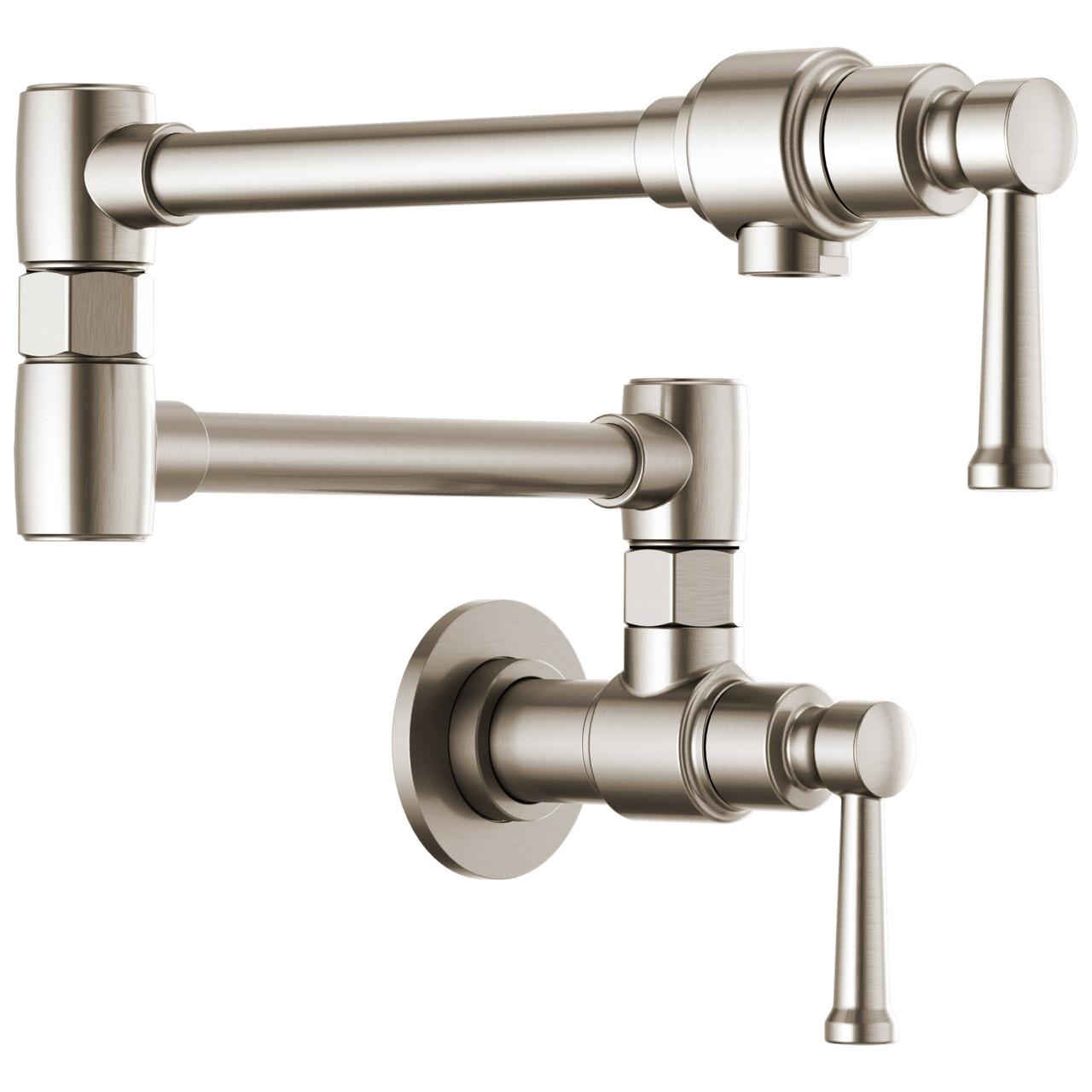 Wall Mount Pot Filler in Stainless Finish