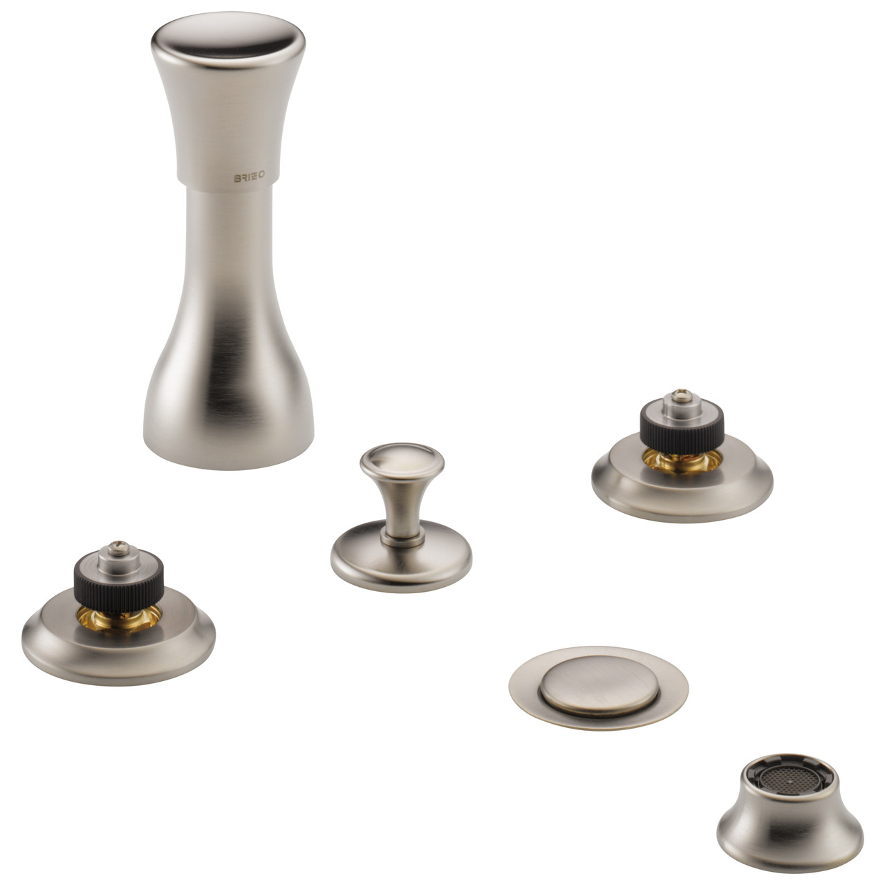 Bidet Faucet Less Handles in Luxe Nickel Finish Bidet Faucet Less Handles in Luxe Nickel Finish