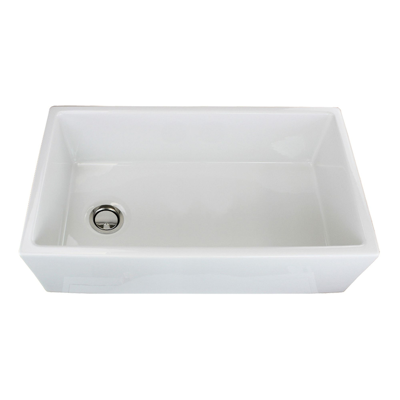 36 in. X 18 in. X 10 in. Super Single Bowl, Farmhouse Fireclay Kitchen Sink, Undermount Installation, In White
