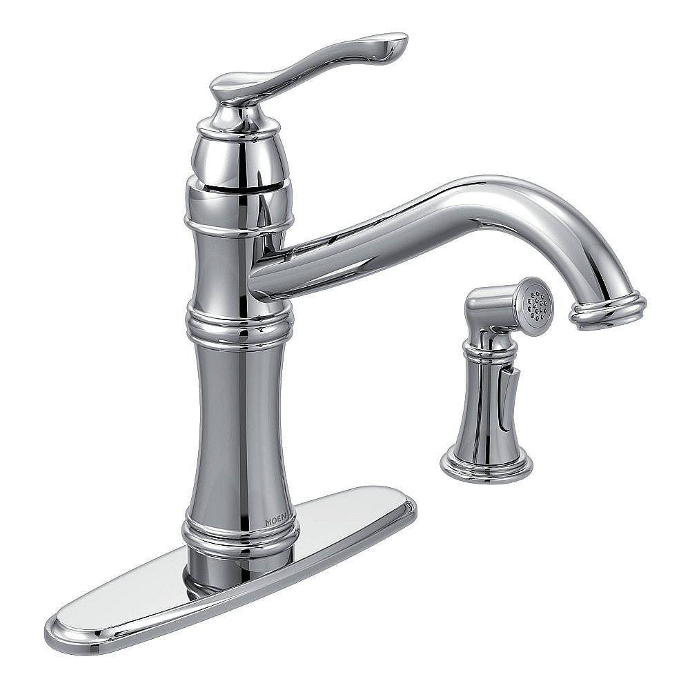Moen 7245C Chrome One-Handle Kitchen Faucet