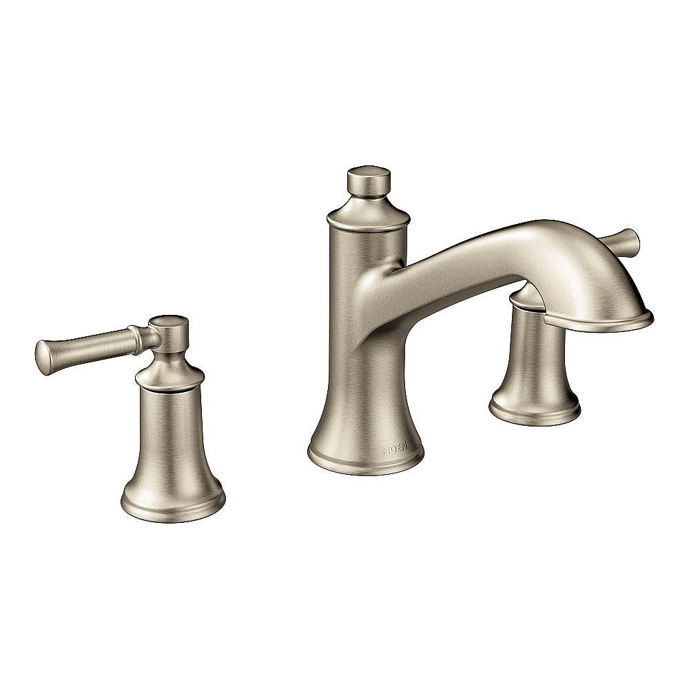 Moen T683BN Brushed Nickel Two-Handle Roman Tub Faucet