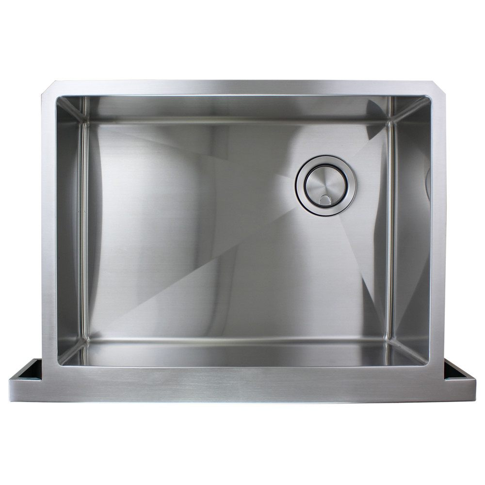 29.875-in x 20.25-in x 10-in 16 Gauge Super Single Bowl, Farmhouse Stainless Steel Kitchenl Sink, Undermount Installation
