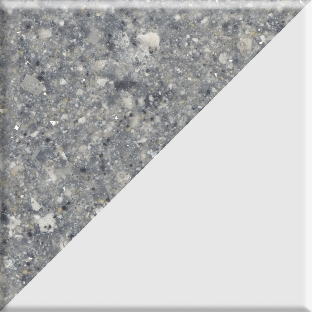 31-in X 22-in Cultured Marble Vanity Top with single white bowl for 4" Centerset Faucet, In Midnight Chrome