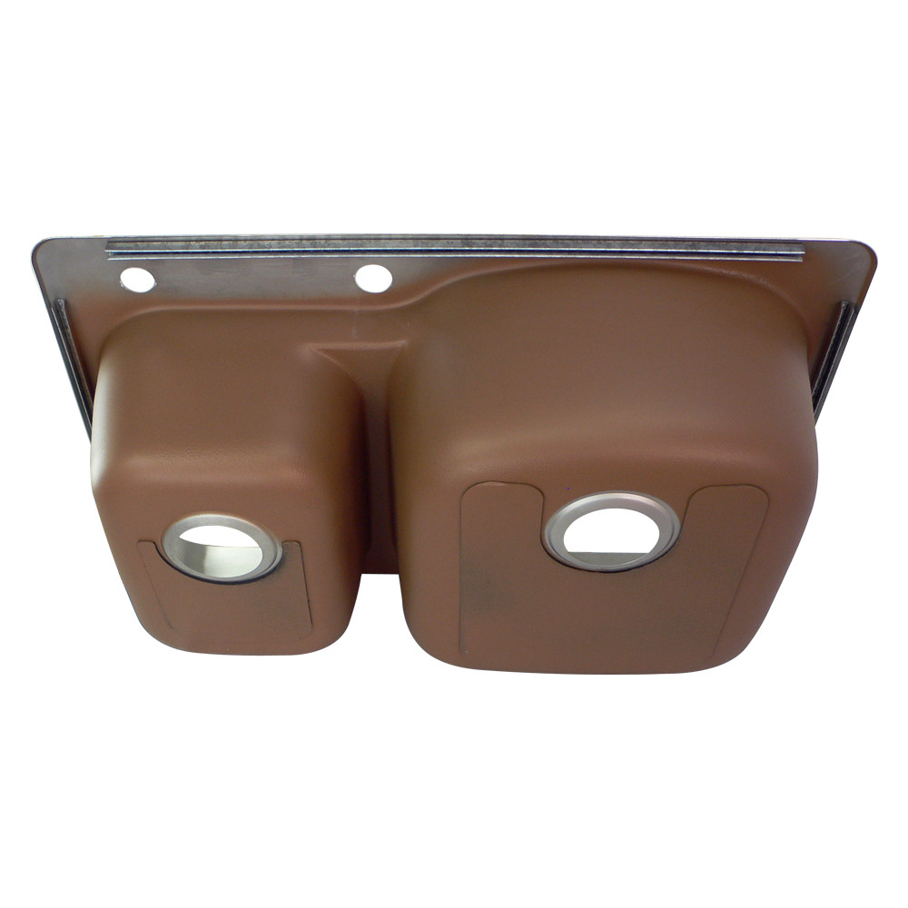 33-in x 22.02-in x 9-in/8-in 18 Gauge 75/25 Double Bowls, Stainless Steel Kitchen Sink, Drop-in Installation with 1-Hole, with Grids, Strainer, Disposer Strainer, Installation Kit