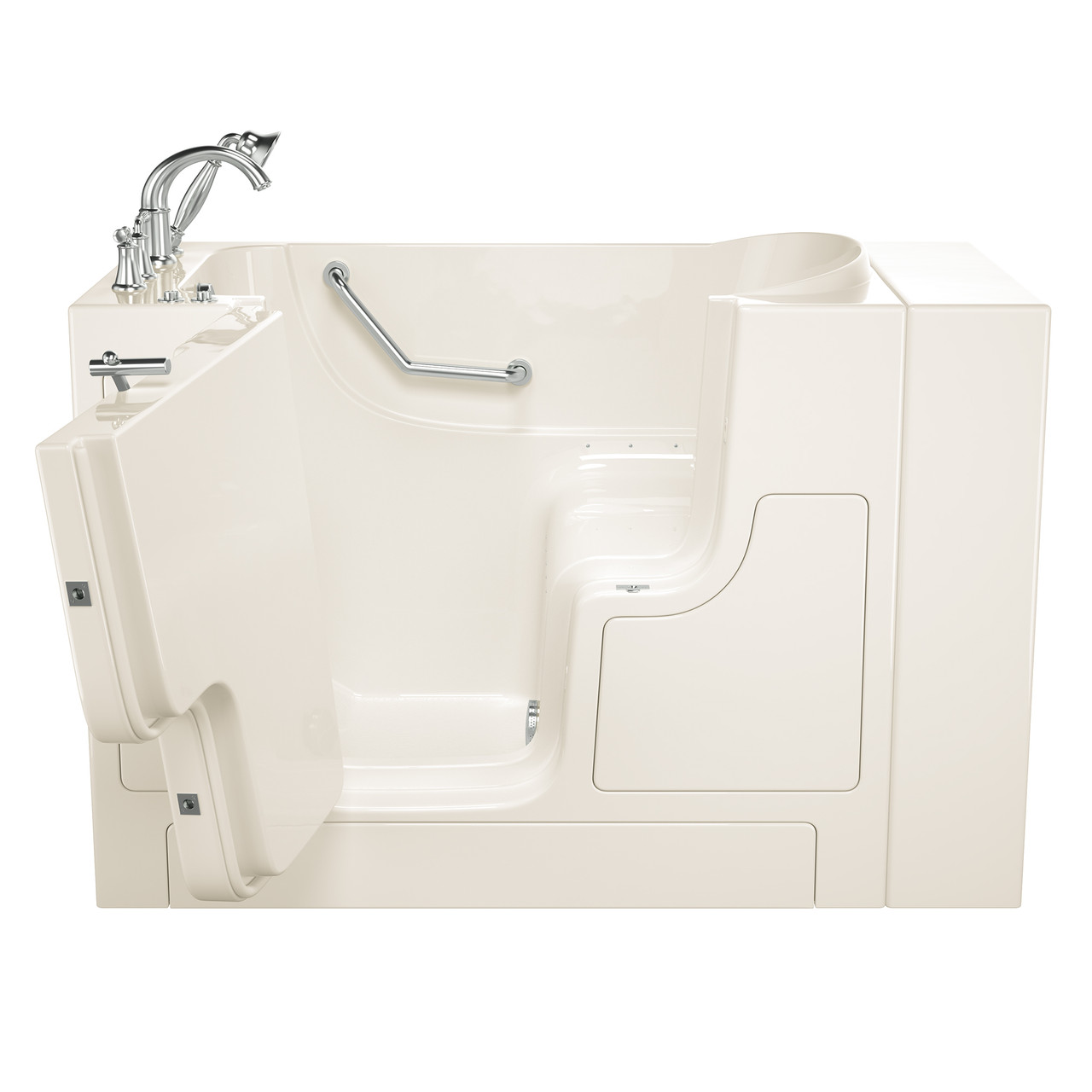 American Standard SS9OD5230LA-BC-PC 30-in. x 52-in. Outward Opening Door Walk-In Air Massage Bathtub with Tub Faucet in Linen