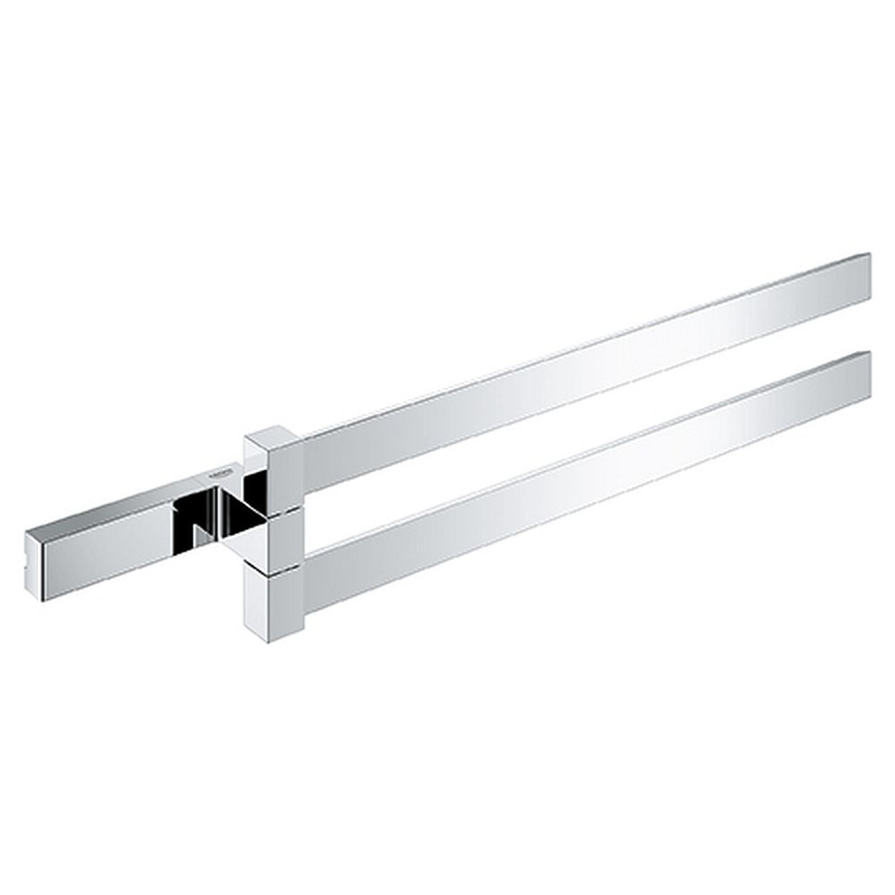 Grohe 40768000 Selection Cube 15-3/4" Double Towel Bar in StarLight Chrome Grohe 40768000 Selection Cube 15-3/4" Double Towel Bar in StarLight Chrome
