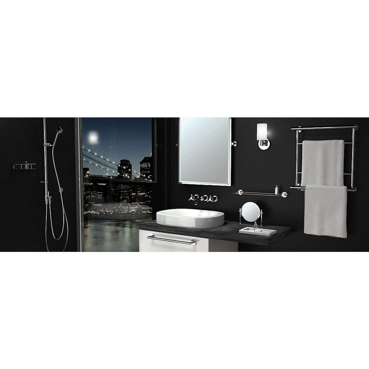 Gatco KA-GLA-4-SN 4-Piece Bathroom Accessory Kit, Satin Nickel Gatco KA-GLA-4-SN 4-Piece Bathroom Accessory Kit, Satin Nickel
