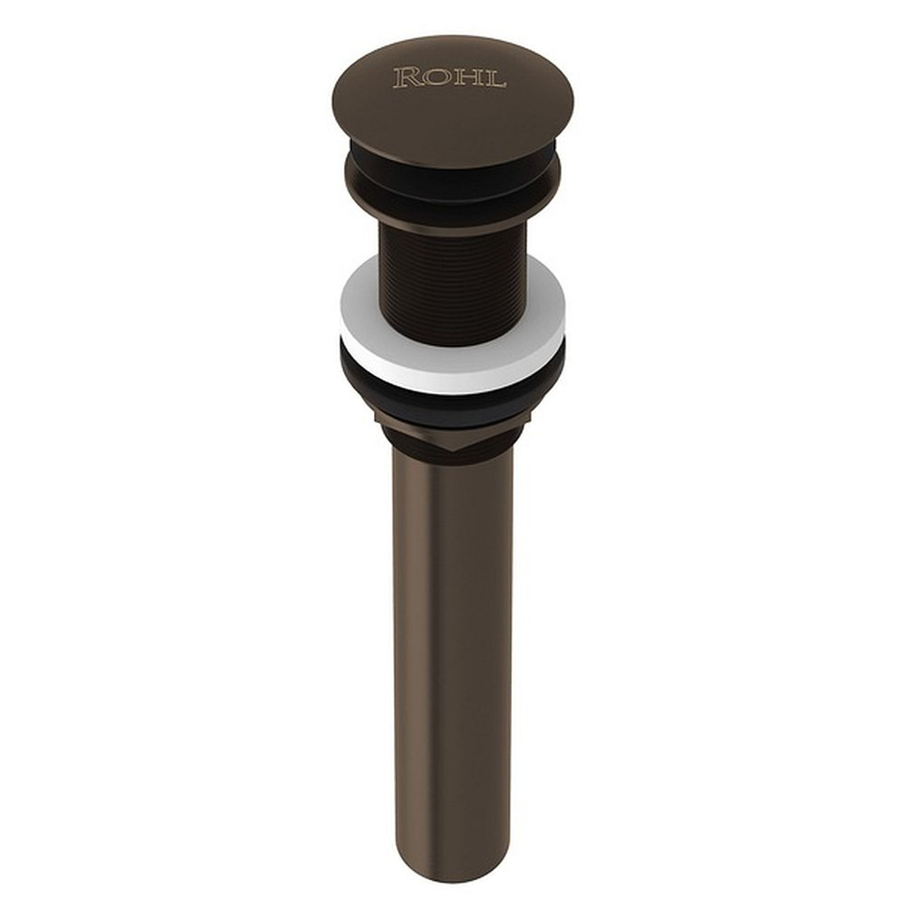 Non Slotted Touch Seal Dome Drain with 6-in Tailpiece in Tuscan Brass