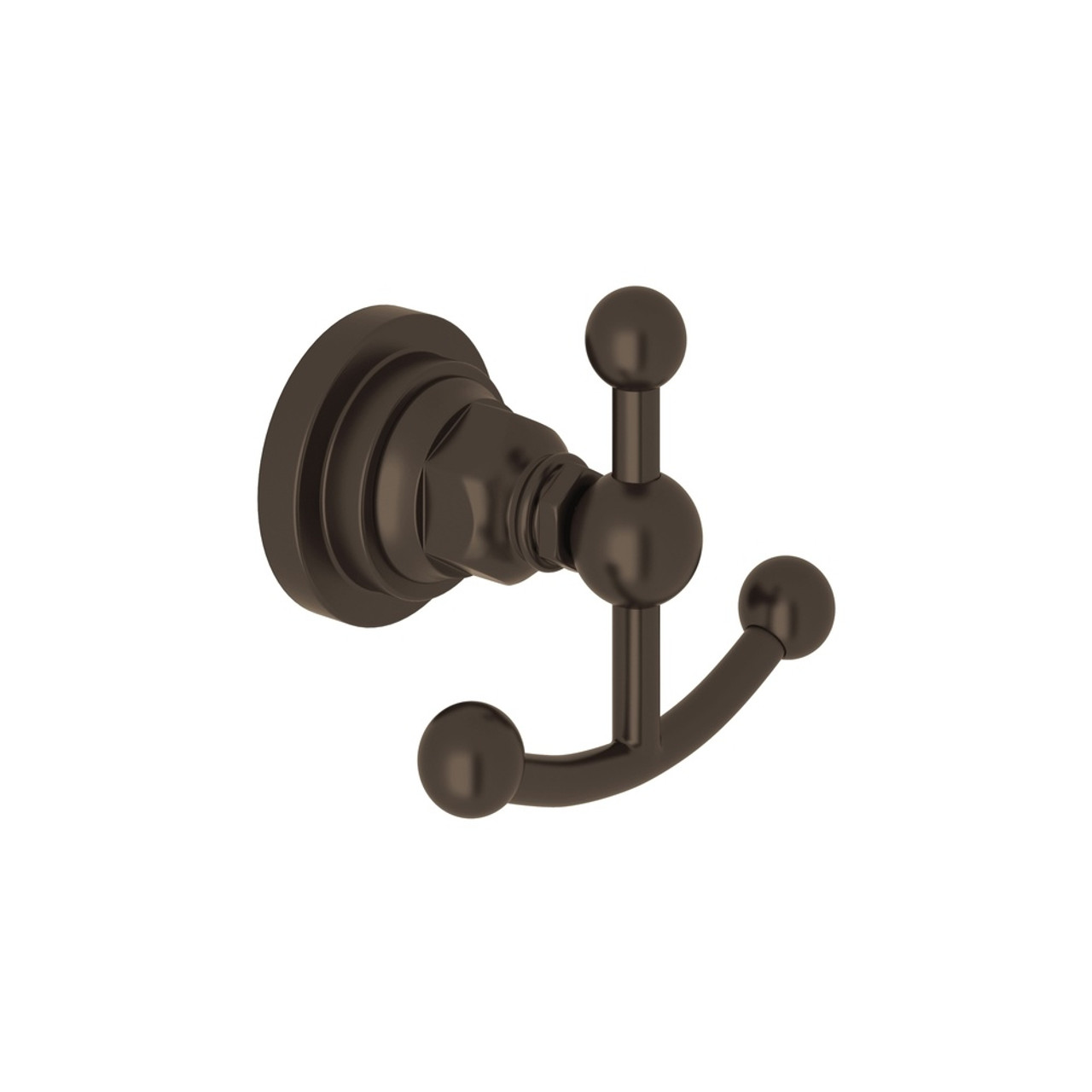 Rohl A1481LITCB Double Robe Hook in Tuscan Brass