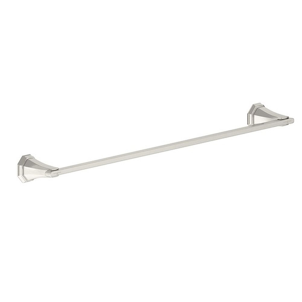 Rohl U.6141STN 24-in Wall Mount Single Towel Bar in Satin Nickel