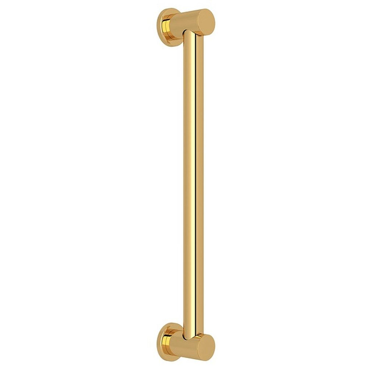 18-in Decorative Grab Bar in Italian Brass