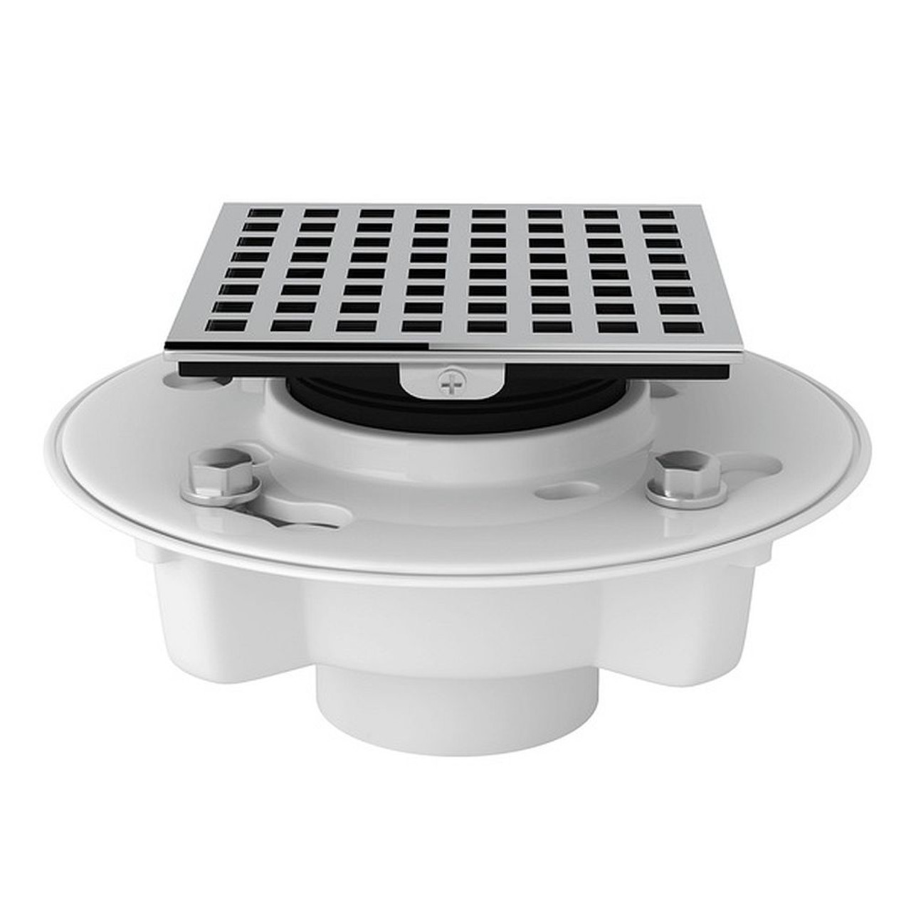 PVC 2-in X 3-in Drain Kit with 3143 Matrix Decorative Cover in Polished Chrome