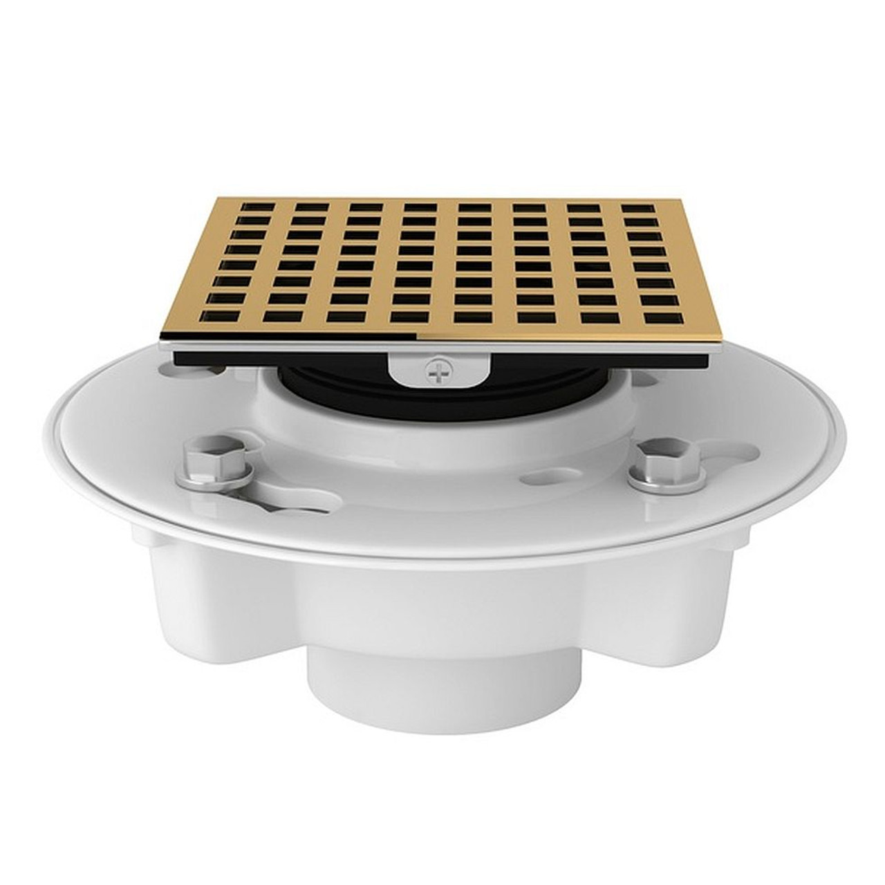 PVC 2-in X 3-in Drain Kit with 3143 Matrix Decorative Cover in Italian Brass