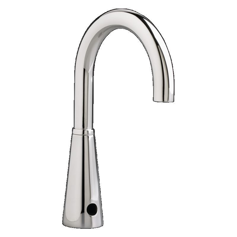 Battery Powered Selectronic Proximity Faucets with 6in Rigid/Swivel Gooseneck Spout in Chrome