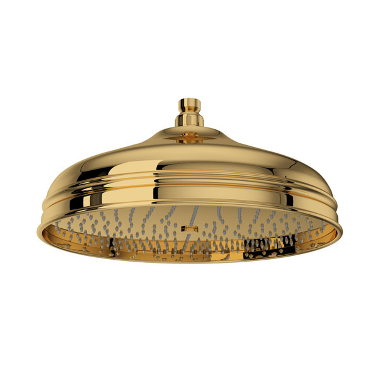 Rohl 1047/8IB 12-in Rain Showerhead, Italian Brass