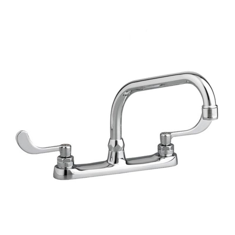 American Standard 6408.170.002 Kitchen Faucet with Longer Lever Handles and Deck Plate in Chrome