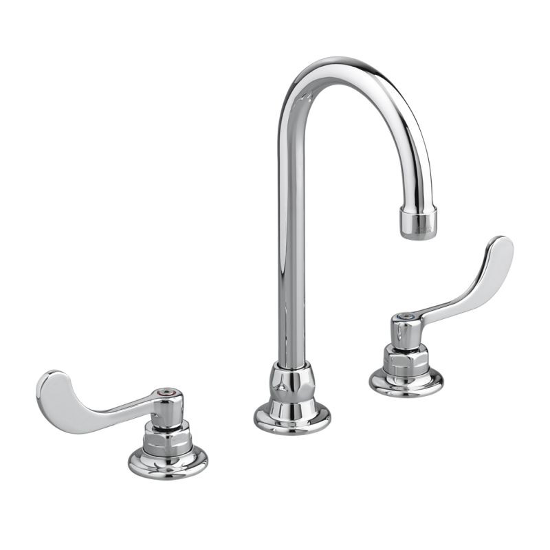 Widespread 1.5 GPM Faucet with Wrist Blade Handles and Rigid/Swivel Spout in Chrome