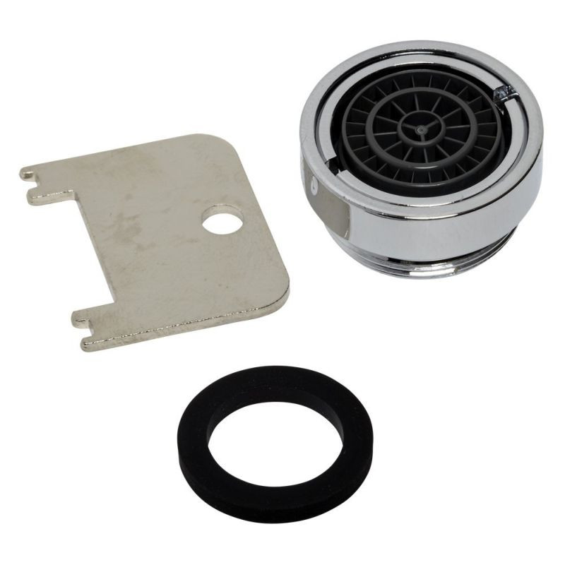 Pressure Compensating Vandal-Resistant Non-Aerated 1.5 GPM Laminar Flow Outlet with 15/16-in Male Threads and Key in Chrome