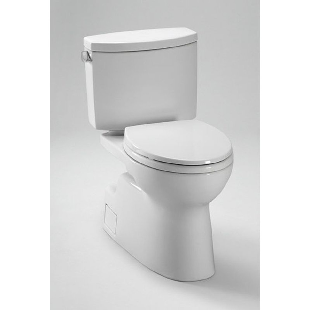 1.28 GPF Two-Piece Elongated Toilet with SanaGloss and Double Cyclone Technologies - Seat Not Included in Cotton