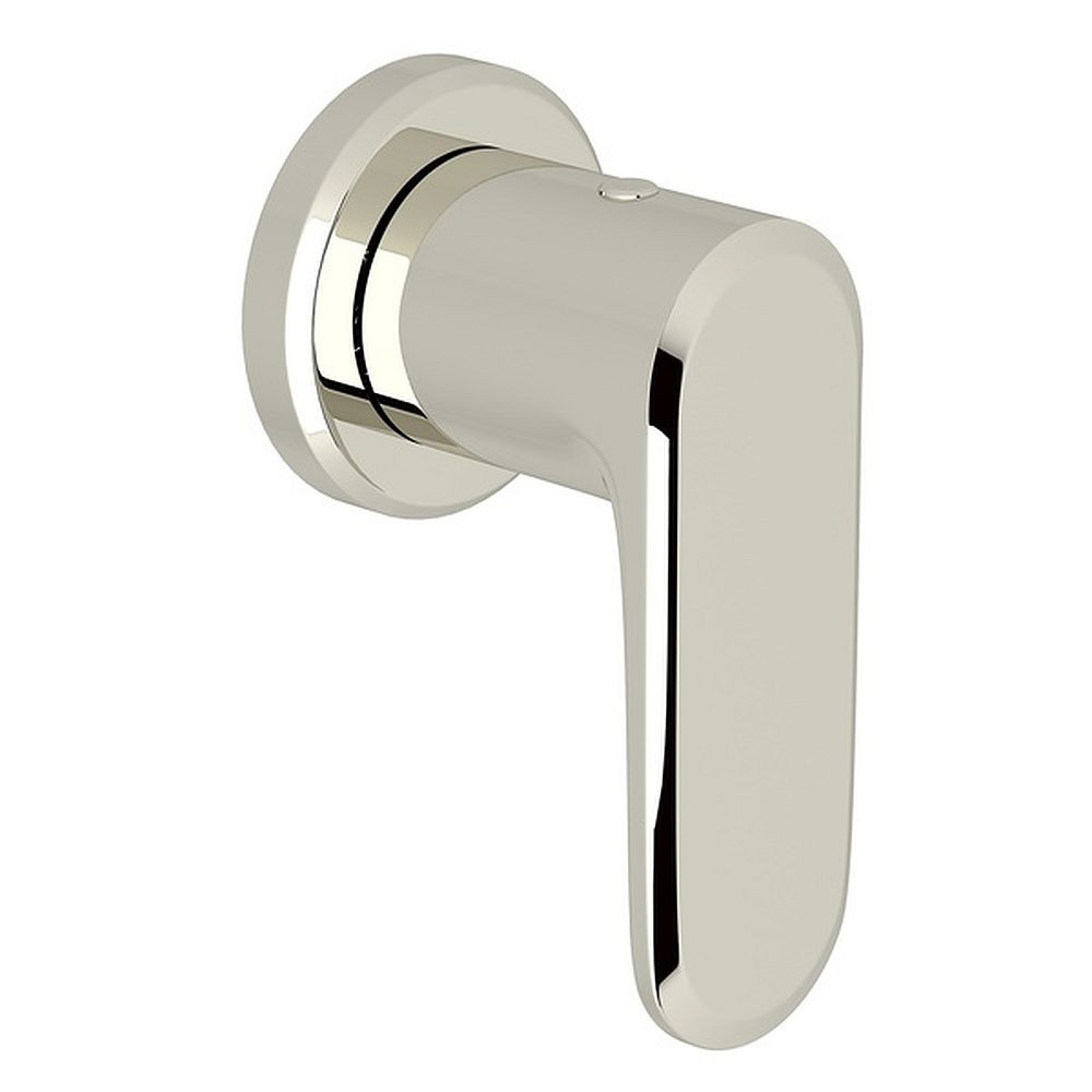 Trim for Volume Control and Diverter with Metal Lever in Polished Nickel