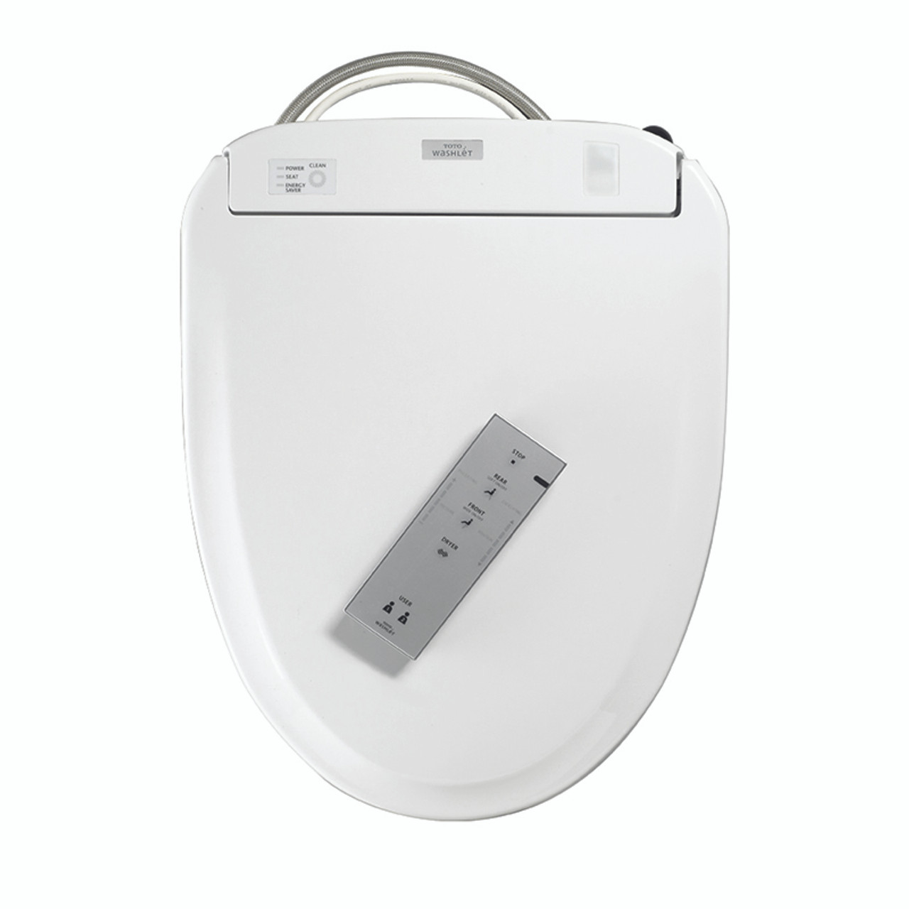 Round Closed Front Toilet Seat with Lid and Washlet with eWater+ in Cotton Round Closed Front Toilet Seat with Lid and Washlet with eWater+ in Cotton