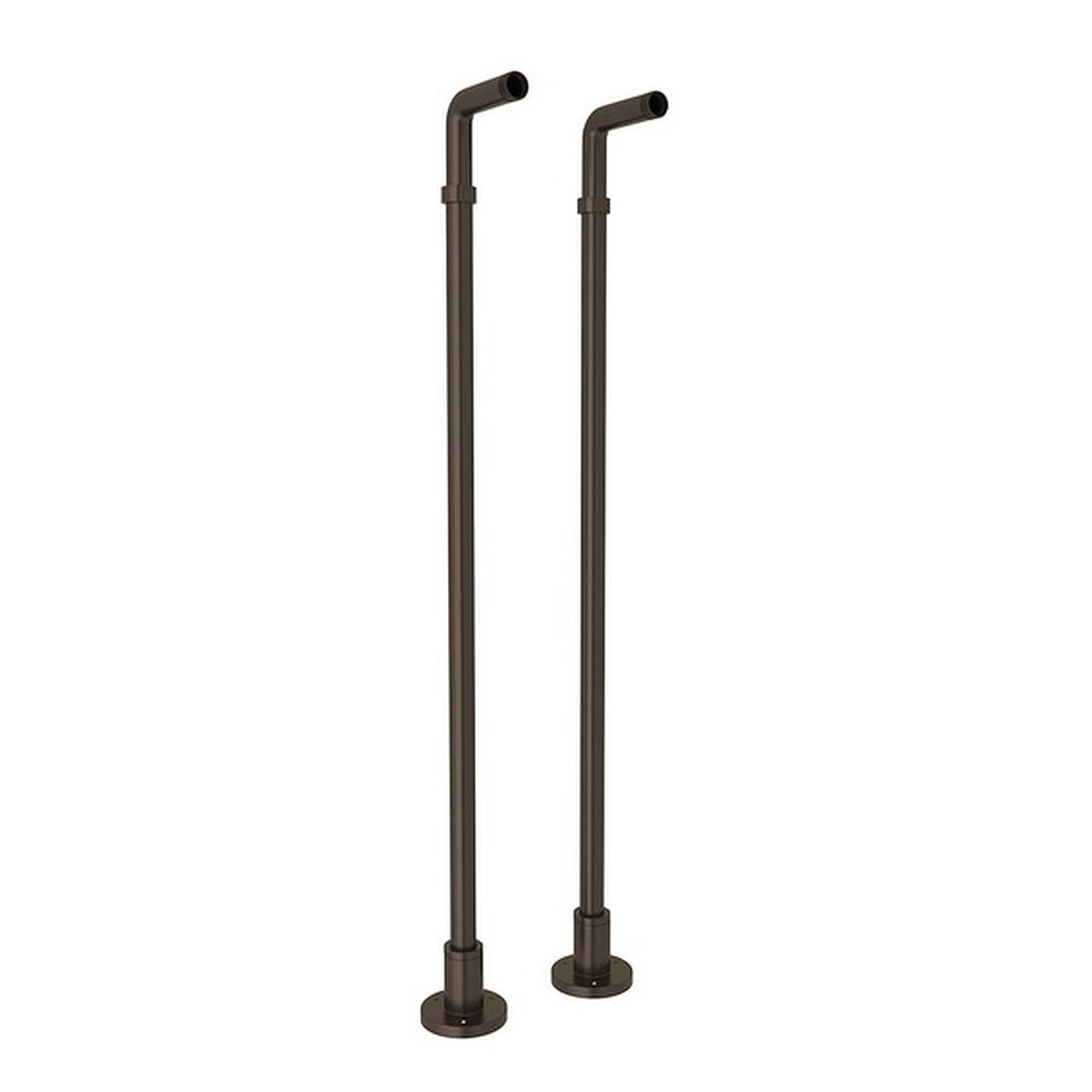 Floor Pillar Legs or Supply Unions - Set of 2 in Tuscan Brass
