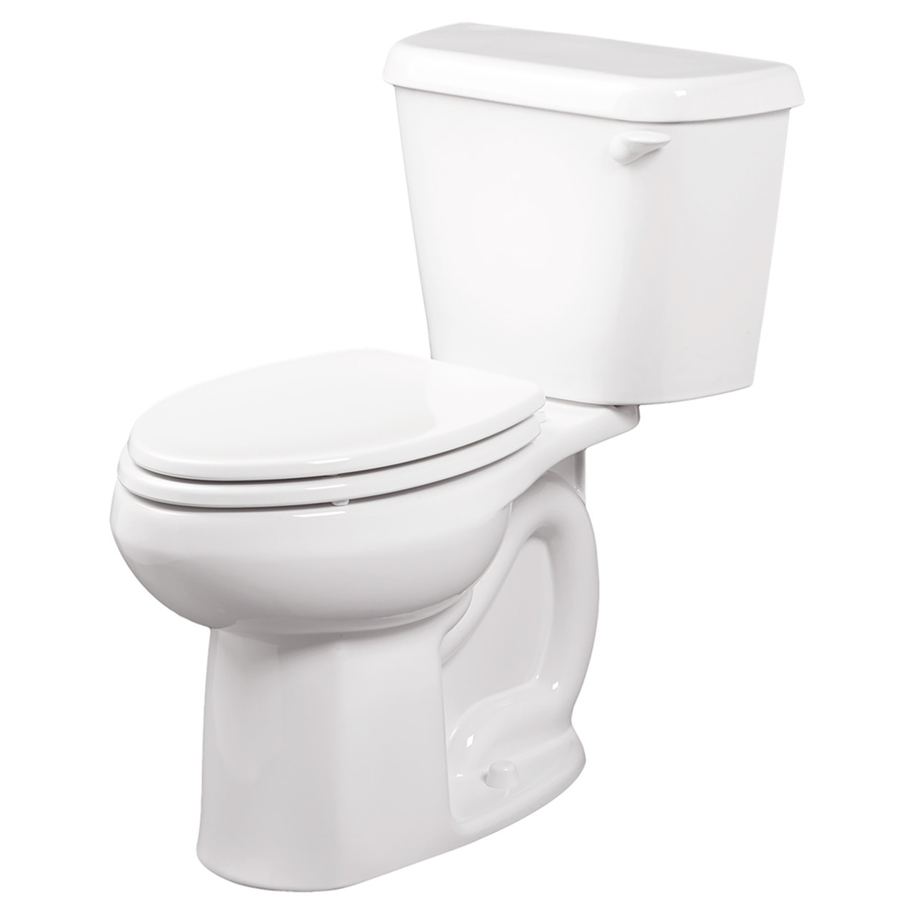 2-Piece Right Height Round Front Elongated Toilet in White 2-Piece Right Height Round Front Elongated Toilet in White
