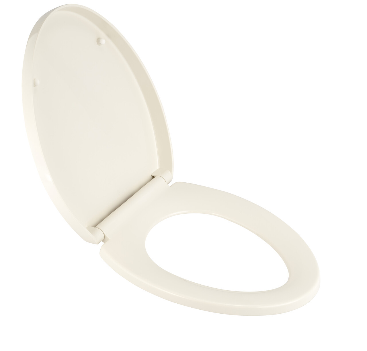 Elongated Closed-Front Toilet Seat with Soft Close, Grip Tight and Quick Release in Linen