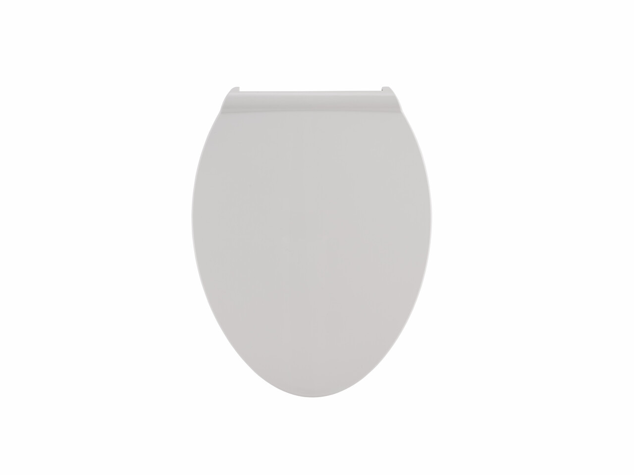 Elongated Toilet Seat with Trivantage in White