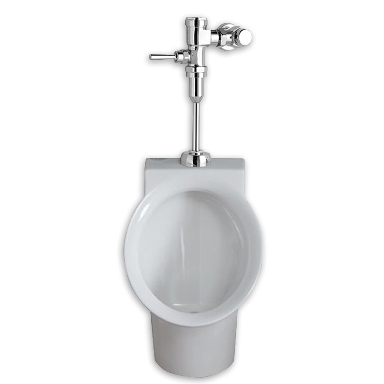 0.125 GPF Urinal System with Manual Flush Valve in White 0.125 GPF Urinal System with Manual Flush Valve in White