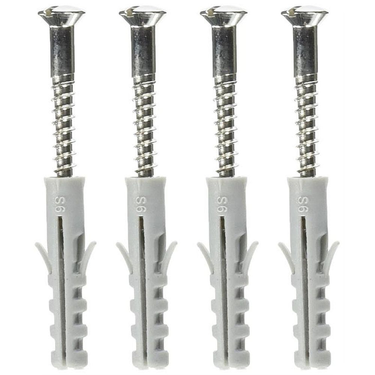 8 x 1.5" Four Finish Screws Set in Polished Nickel 8 x 1.5" Four Finish Screws Set in Polished Nickel