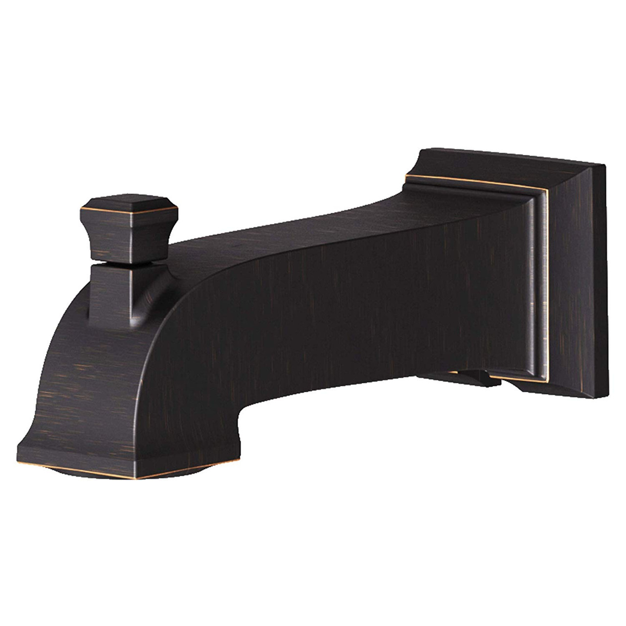 Slip-On Diverter Tub Spout in Legacy Bronze