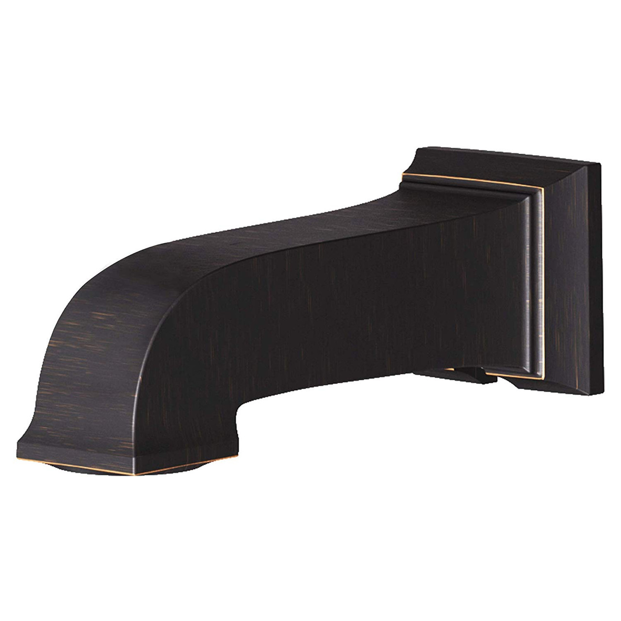 Slip-On Non-Diverter Tub Spout in Legacy Bronze