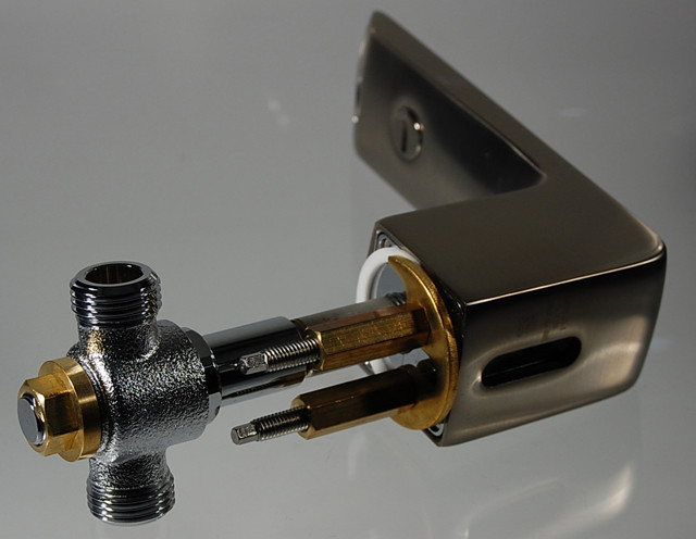 Widespread Spout Assembly for Soiree Faucets in Polished Brass