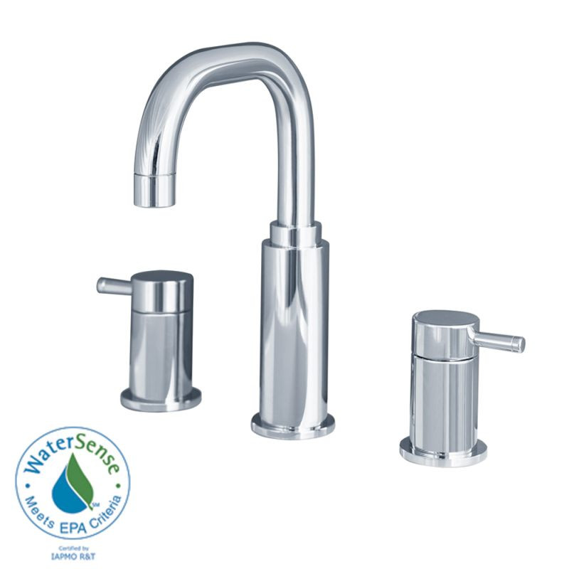 American Standard 2064801.002 Widespread Lavatory Faucet with Metal Lever Handles and Metal Pop-Up Drain in Chrome