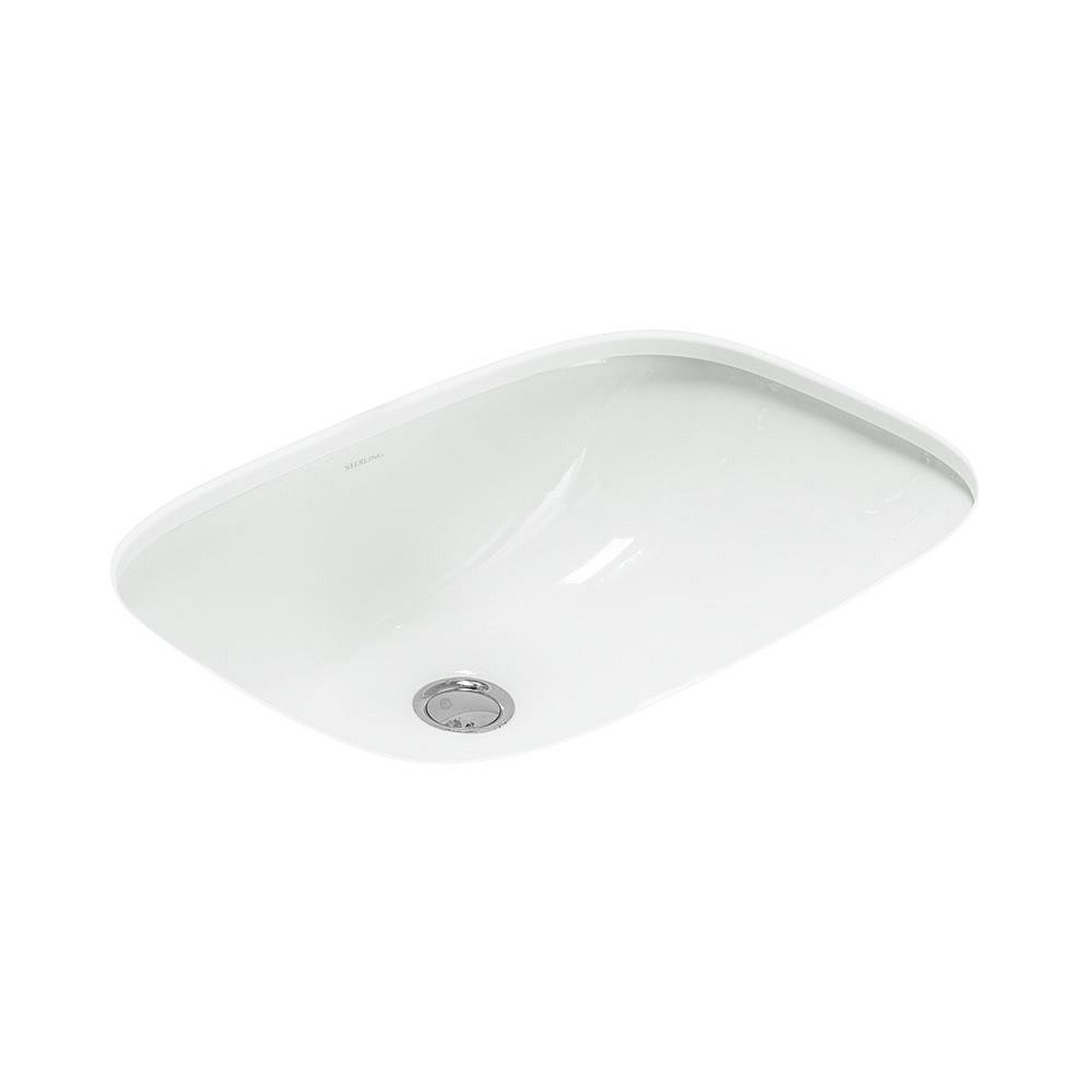 18-in x 12-in x 7-1/8-in Vitreous China Undermount Rectangular Bathroom Sink with Overflow in White 18-in x 12-in x 7-1/8-in Vitreous China Undermount Rectangular Bathroom Sink with Overflow in White