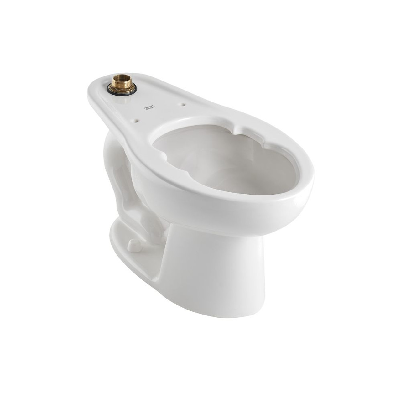 Commercial 15-in High Elongated Bowl with Slotted Rim for Bedpan Holding